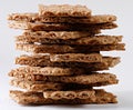 Stack of crispbread Royalty Free Stock Photo