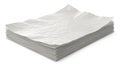 Stack of crumpled white paper sheets isolated on white background Royalty Free Stock Photo