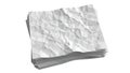 Stack of crumpled white paper sheets Royalty Free Stock Photo
