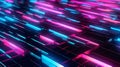 Stack of cubes and rectangles geometric surface floor, technology concept, futuristic abstract background. Generative AI