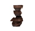 Stack dark chocolate Royalty Free Stock Photo