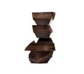 Stack dark chocolate