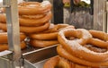 Stack of New York Pretzels Royalty Free Stock Photo