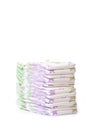 A stack of diapers Royalty Free Stock Photo