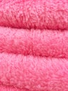 Stack of differen pink towel