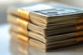 A stack of 1000 dirhams, crisp and detailed, financial theme.