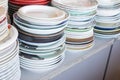 Stack dishes Royalty Free Stock Photo