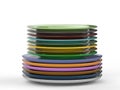 Stack of dishes Royalty Free Stock Photo