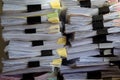 Stack Document file pace on Cabinet Royalty Free Stock Photo