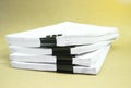 Stack documents on cardboard brown paper in concept save Earth Royalty Free Stock Photo