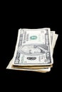 Stack of dollar bills Royalty Free Stock Photo