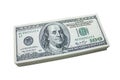 Stack of 100 dollar bills Royalty Free Stock Photo