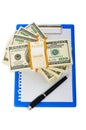 Stack of dollars Royalty Free Stock Photo