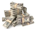 Stack of dollars Royalty Free Stock Photo