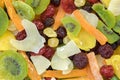 Stack Dried fruits background Royalty Free Stock Photo