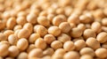 Dry soy beans background. AI generated. Royalty Free Stock Photo