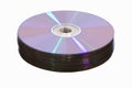 Stack of dvd cd media Royalty Free Stock Photo