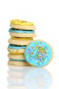 Stack of easter sugar cookies