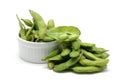 Stack of edamame Royalty Free Stock Photo