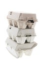 Stack of Egg Cartons Royalty Free Stock Photo