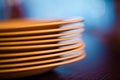 Stack empty plates