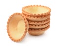 Stack of empty tart shells Royalty Free Stock Photo