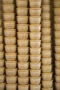 Stack of empty waffle ice cream cones Royalty Free Stock Photo