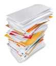 Stack of Envelopes Royalty Free Stock Photo