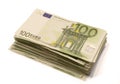 Stack of Euro bills Royalty Free Stock Photo