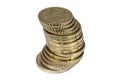 Stack of Euro cent coins Royalty Free Stock Photo