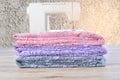 Stack fabric Lace colourful Royalty Free Stock Photo