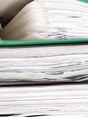 Stack of file folders with documents Royalty Free Stock Photo