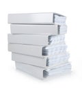 A stack of file Office binder Royalty Free Stock Photo