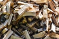 Stack of firewood Royalty Free Stock Photo