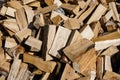 Stack of firewood Royalty Free Stock Photo