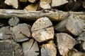 Stack of firewood Royalty Free Stock Photo