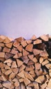 Stack of firewood Royalty Free Stock Photo