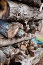 Stack of Firewood Royalty Free Stock Photo