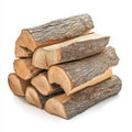 A stack of firewood, ready for use in a fireplace or outdoor fire pit Royalty Free Stock Photo