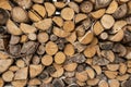 Stack of firewood Royalty Free Stock Photo