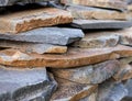Stack of the flat stones Royalty Free Stock Photo