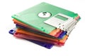 Stack of floppies Royalty Free Stock Photo