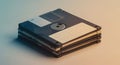 Stack of Floppy Disks Royalty Free Stock Photo