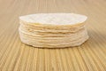 Stack Of Flour Tortillas Royalty Free Stock Photo