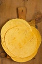 Stack of Flour Tortillas Royalty Free Stock Photo