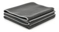 Stack of folded gray microfiber cleaning cloths Royalty Free Stock Photo