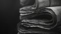 The Folded Newspapers Stack. AI generated Royalty Free Stock Photo