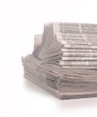 A stack of folded newspapers Royalty Free Stock Photo