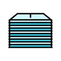 stack folded paper towels color icon vector illustration