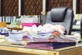 Stack of folders and documents Royalty Free Stock Photo